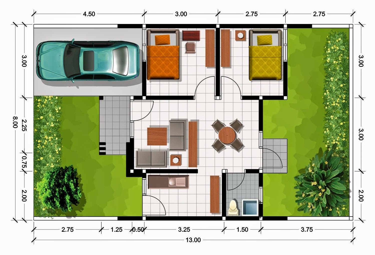 25 Gambar Sketsa Denah Rumah Minimalis Design Info On The Web