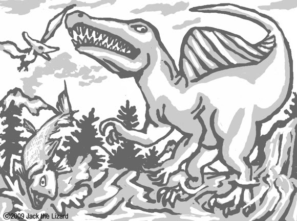 You can also get dinosaurs coloring pages inspired by the jurassic park movie. Prehistoric Animal Coloring Pages Jack The Lizard Wonder World