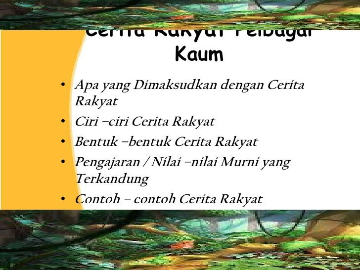 Contoh Cerita Rakyat Kaum Kadazan - Contoh Soal2