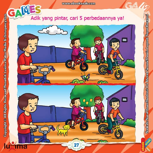 Mencari Perbedaan Gambar  Untuk Anak  Tk  AR Production