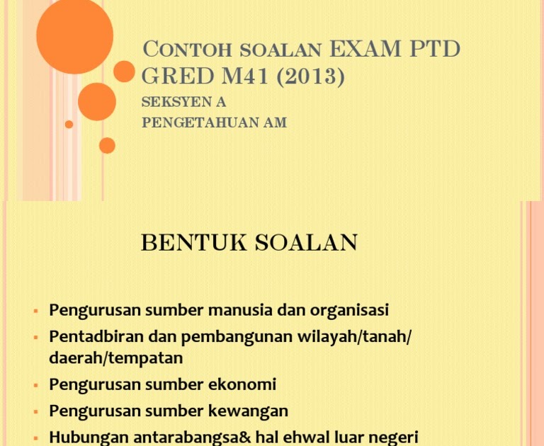 Contoh Soalan Peperiksaan Ptd Pdf - Persoalan o