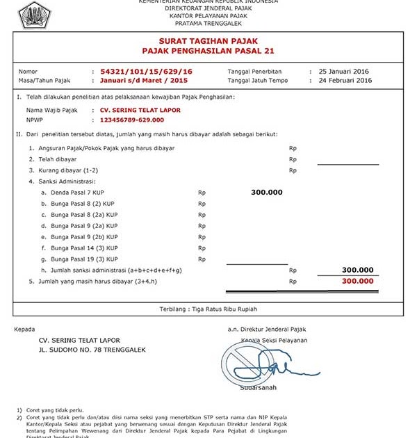 Contoh Surat Pernyataan Harta Tax Amnesty - Surat Box