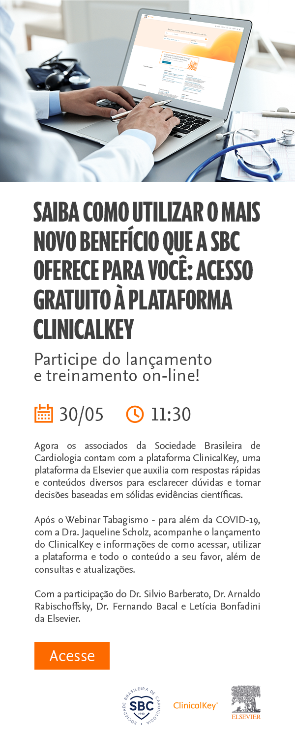 Benefício SBC ClinicalKey Treinamento e Lançamento 30/05/20 11h30