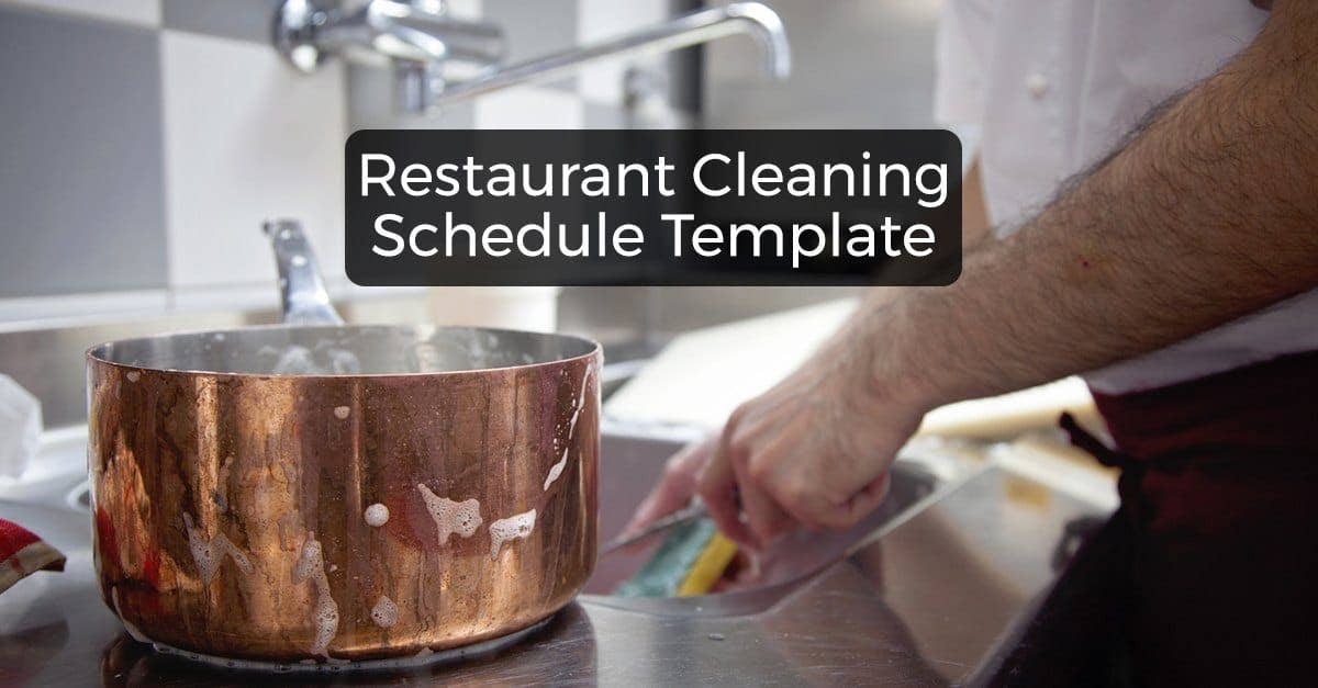 Kitchen Cleaning Rota Template | PDF Template