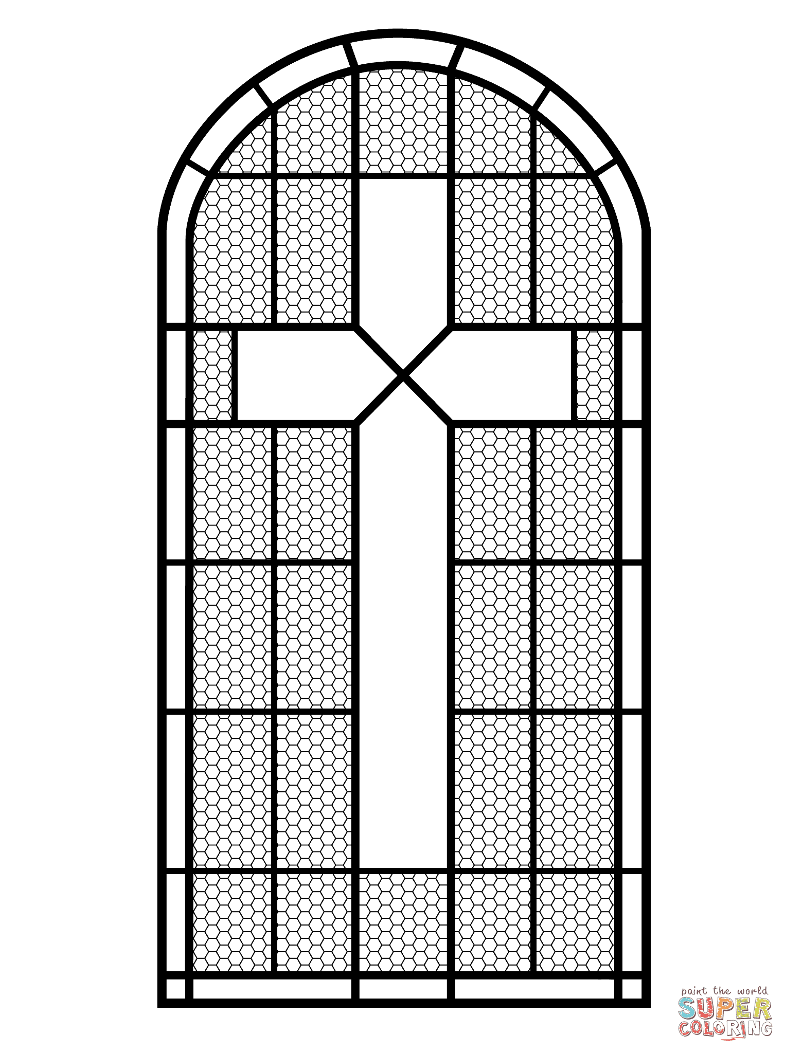 Maak gratis je eigen homepage, je gratis profielpagina of website en doe mee met de top 100! Glas In Lood Raam Met Kruis Kleurplaat Gratis Kleurplaten Printen