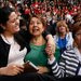 From left, Lorella Praeli, Chela Praeli and Ligia Jimenez during President Obama's speech last week at a school in Las Vegas.