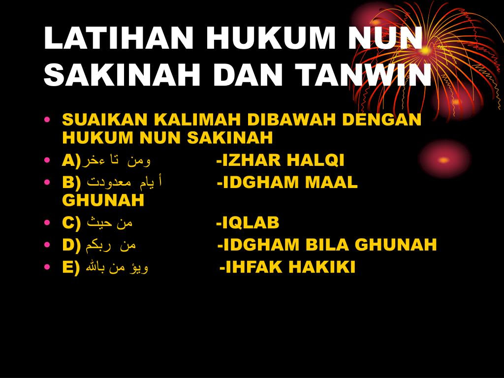 Soalan Latihan Hukum Tajwid - Malacca g