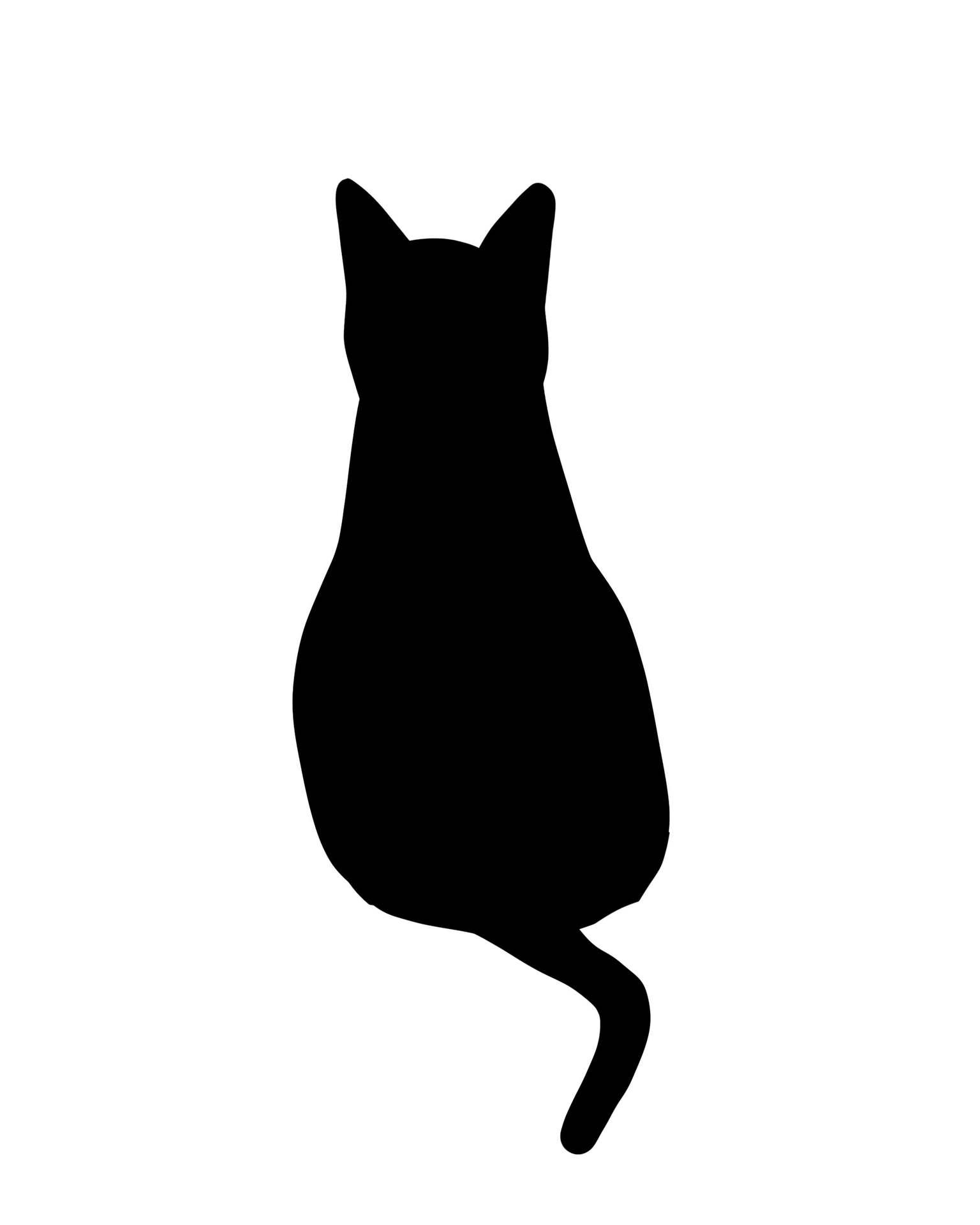 トップ100 シルエット 猫 かっこいい イラスト ディズニー帝国