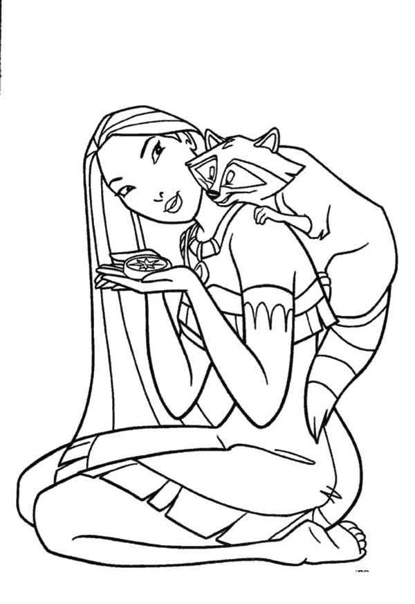 Pocahontas And John Smith Coloring Pages - Disney Clipart Pocahontas