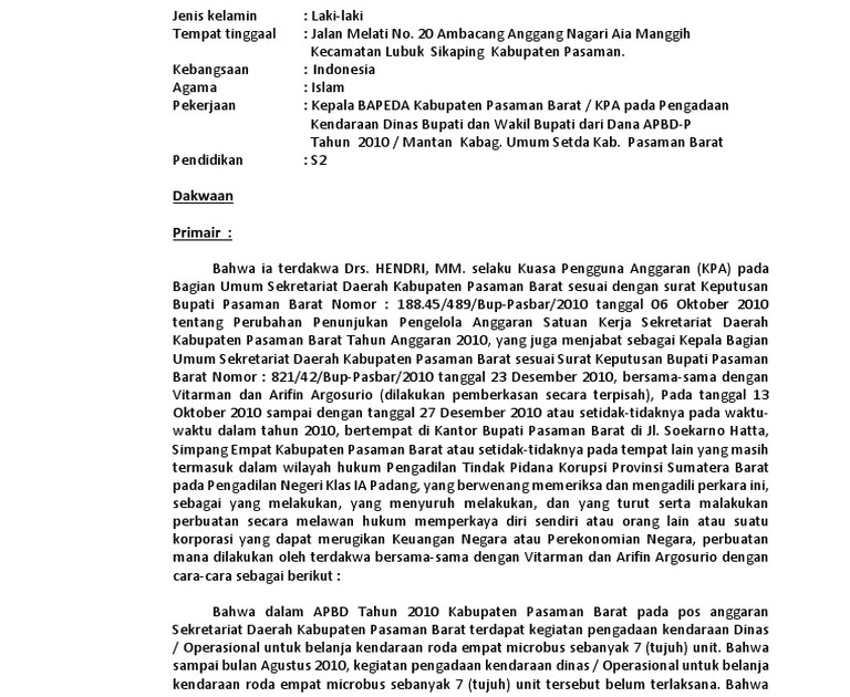 Contoh Surat Permohonan Pengadaan Kendaraan Dinas SuratMenyurat