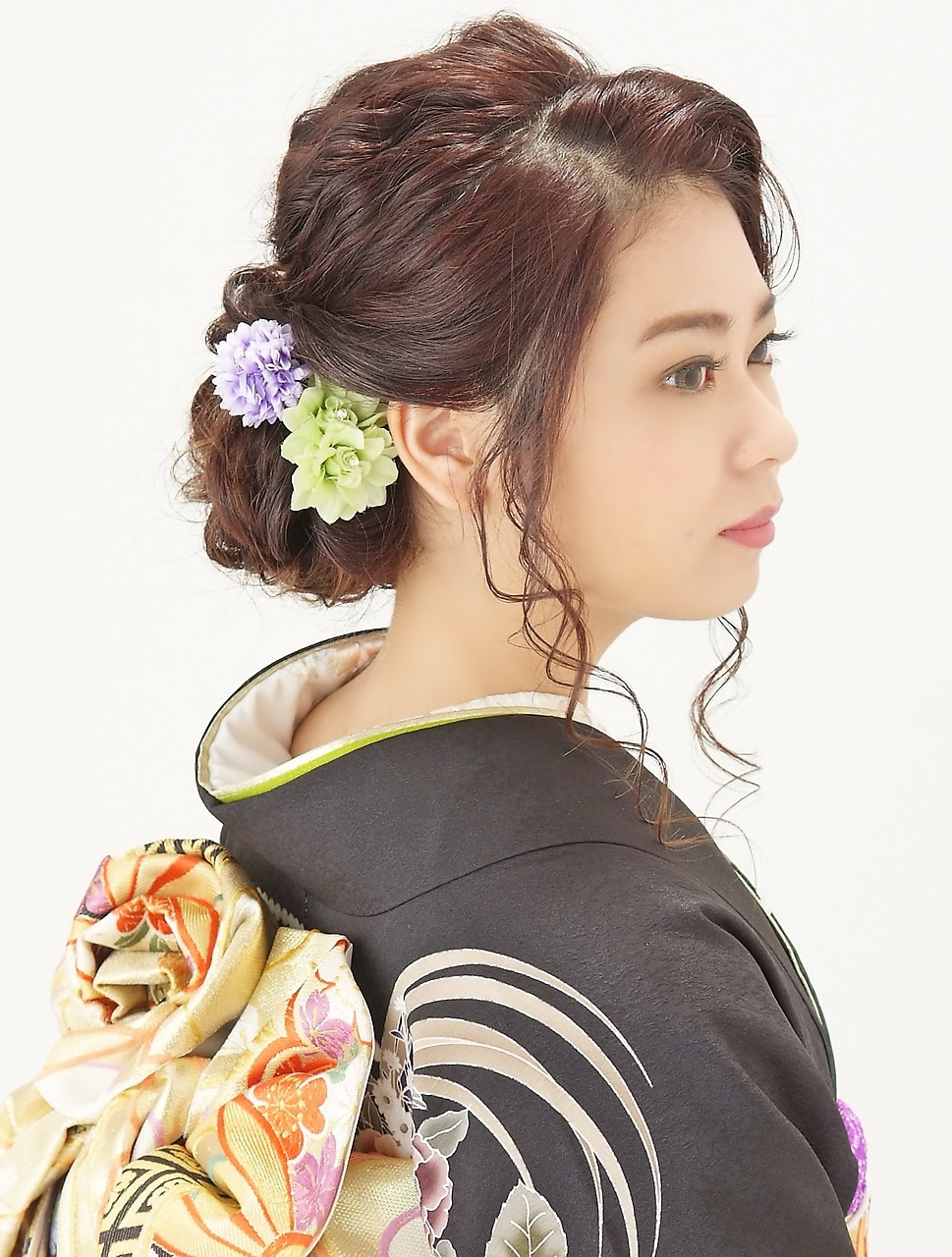 50年以上 振袖 髪型 ギャル 最高のヘアスタイル画像