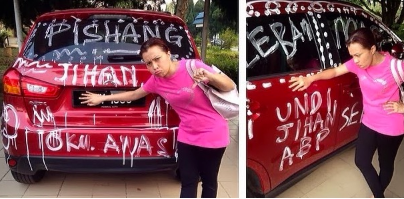 CERITA SEBENAR KERETA JIHAN DICONTENG, PELAKU SEMPAT DIRAKAM