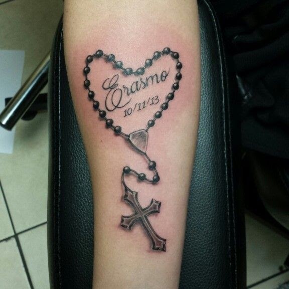 Small Rosary Tattoos On Wrist Download