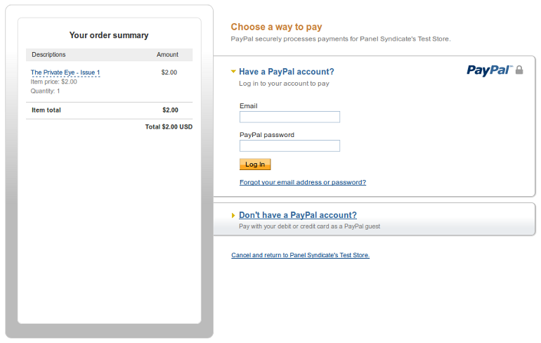 As long as the prepaid card has a visa, mastercard, discover or american express logo, you can use the card on any website that accepts paypal. Panel Syndicate How To Pay At Paypal Without A Paypal Account