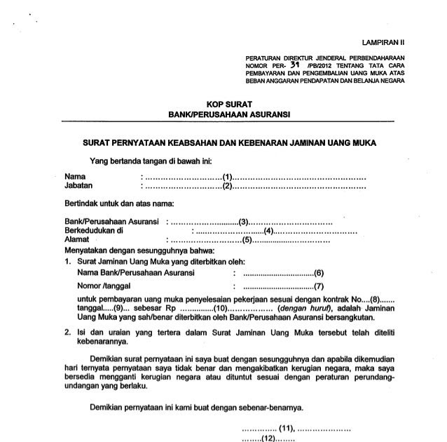 Contoh Surat Pernyataan Kesanggupan Pengembalian Uang Contoh Surat