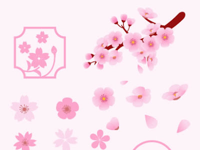 √完了しました！ 桜 吹雪 イラスト フリー 139259
