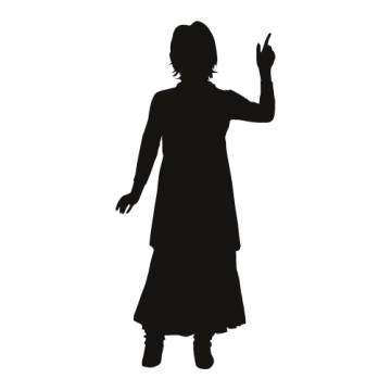 Testter 人 シルエット 指さし