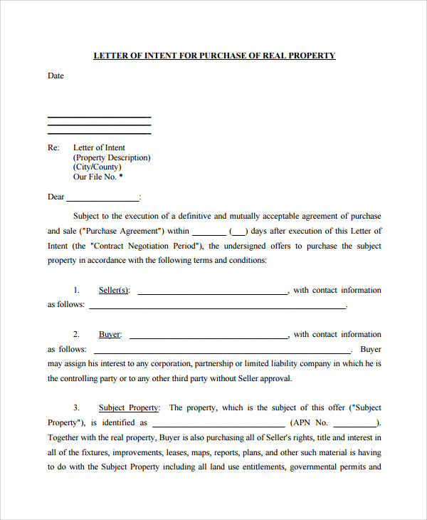 Sample Letter Of Intent For Employment - Contoh 36