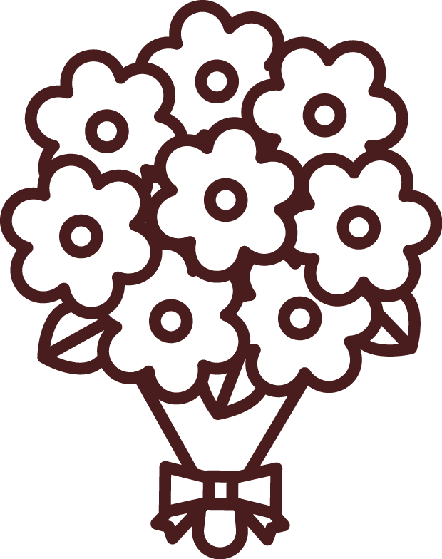 最高の花束 イラスト フリー 白黒 かわいいディズニー画像