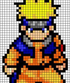 pixel art grid easy small naruto characters Pixel art grid naruto
