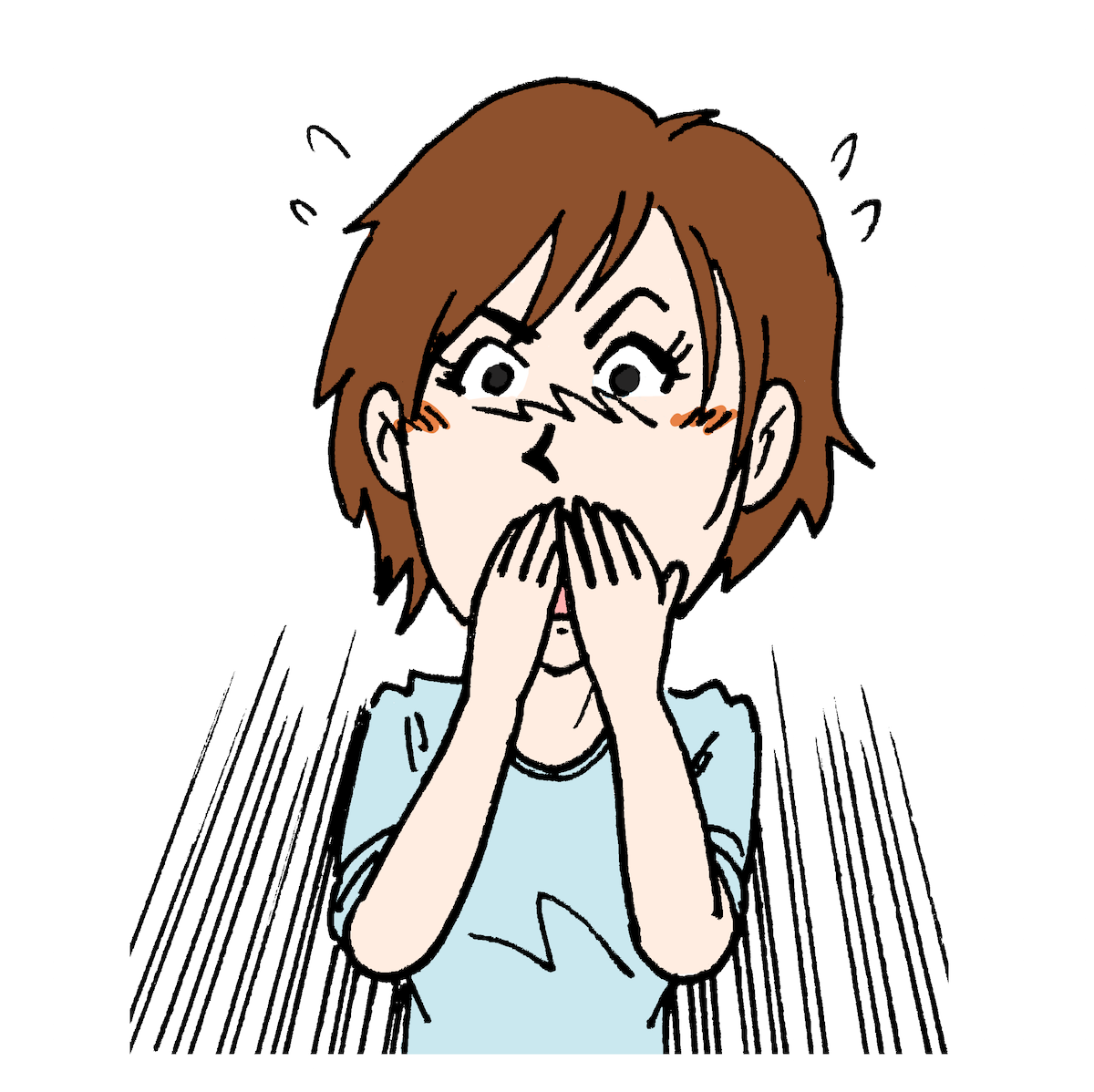 最も人気のある イラスト びっくり 顔 びっくり 顔文字 イラスト Domanblogpict