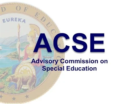 Advisory Commission on Special Education (ACSE) meeting agenda June 21-22 (CA Dept of Education)