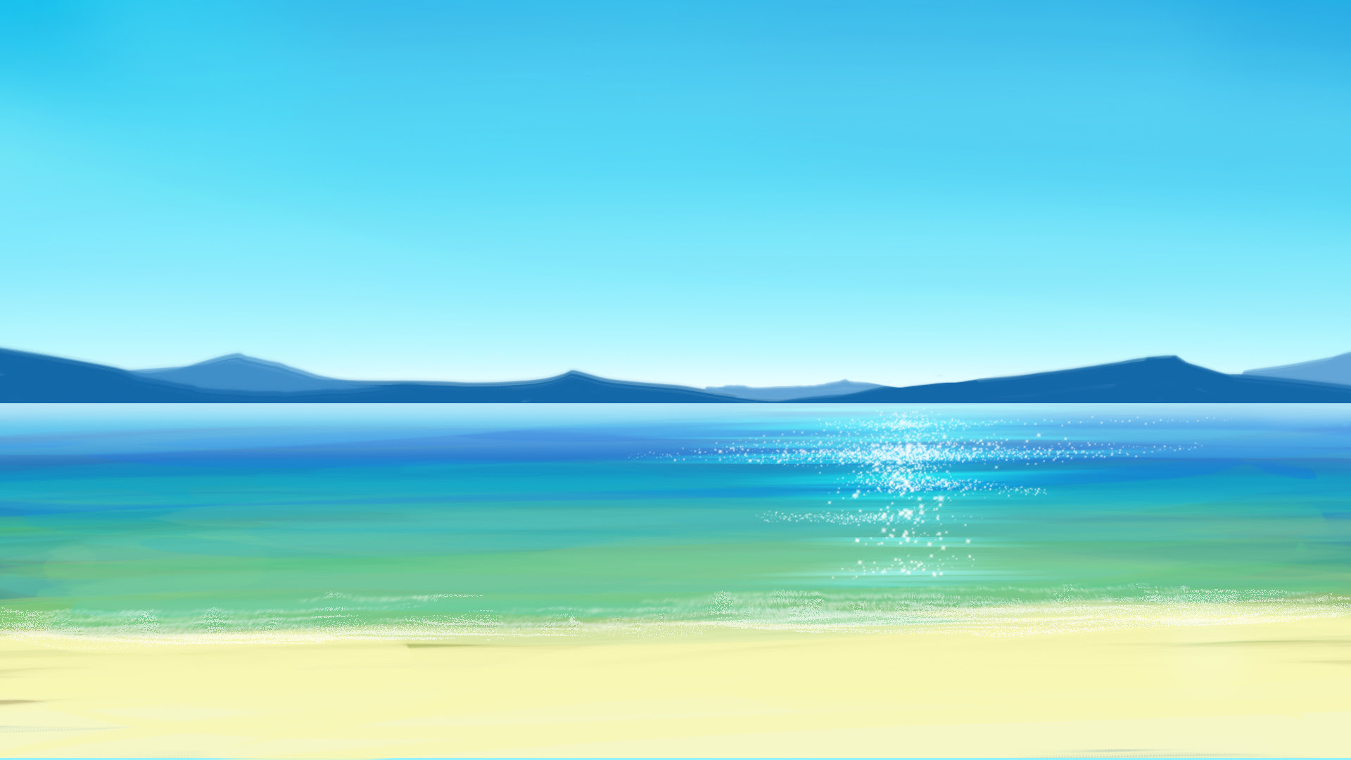 背景 綺麗 海 イラスト アニメホラー画像