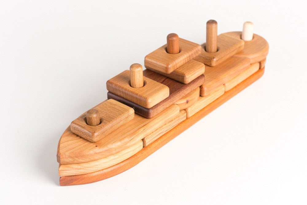 build wooden toy boat get boat plan here