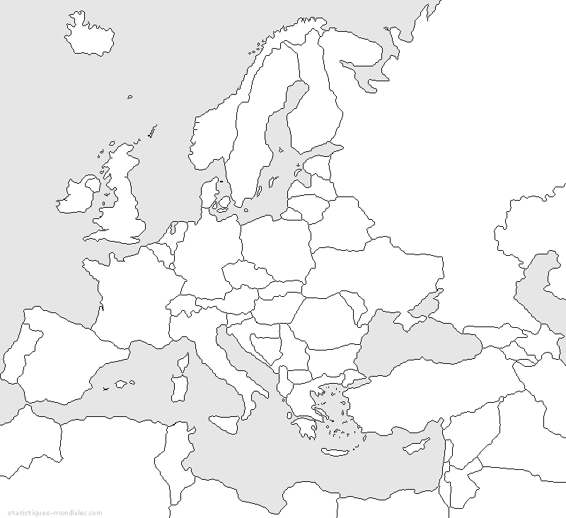25 Images Carte Europe Vierge Capitales