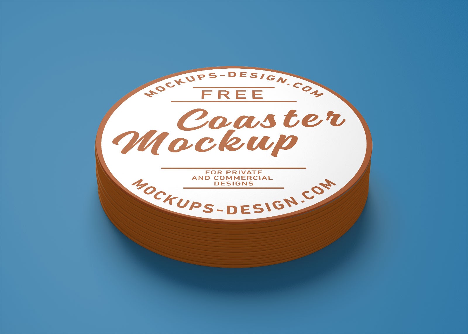Download Round Coaster Mockup Psd Free