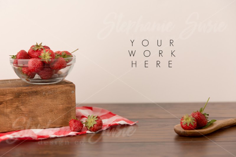 Download Download Farm House Kitchen Strawberries with Wooden Spoon ...