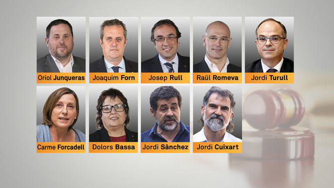 Els 9 líders i polítics independentistes que seràn traslladats a presons catalanes