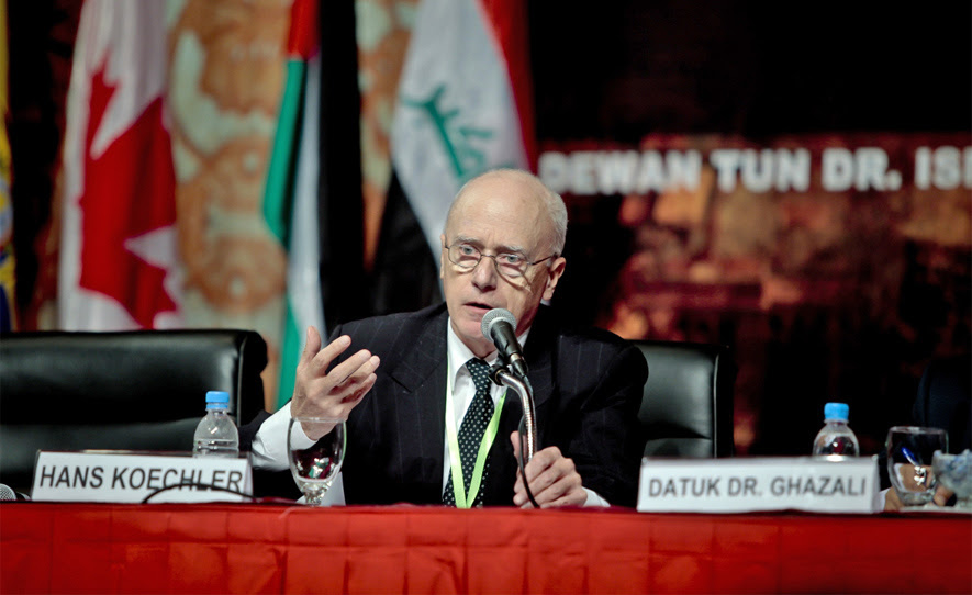 Is committed to helping families in crisis, educating youth on the dangers of drugs and alcohol, and creating a healthy global community free of hunger and abuse. Hans Kochler Speaking At Perdana Global Peace Foundation Kuala Lumpur Malaysia 19 November 2012