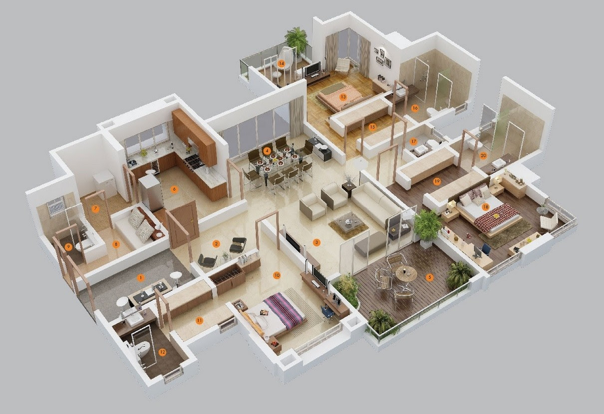 Maybe you would like to learn more about one of these? 3 Bedroom Apartment House Plans