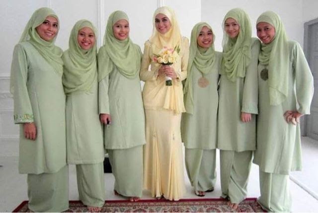 Baju Kurung Moden Warna Mint Green - BAJUKU