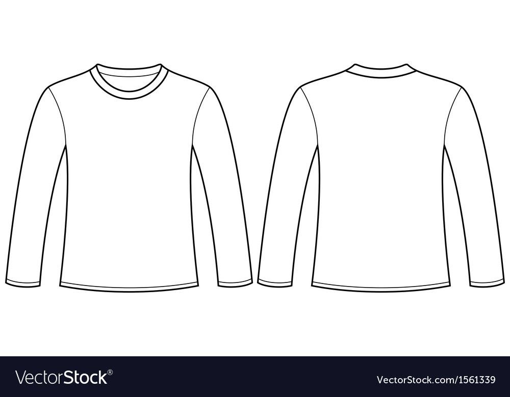 Download 11879+ Long Sleeve T Shirt Mockup Vector Download Free