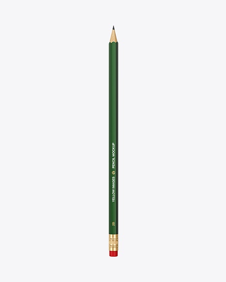 Download Hexagon Pencil with Eraser PSD Mockup Top View - Hexagon ...