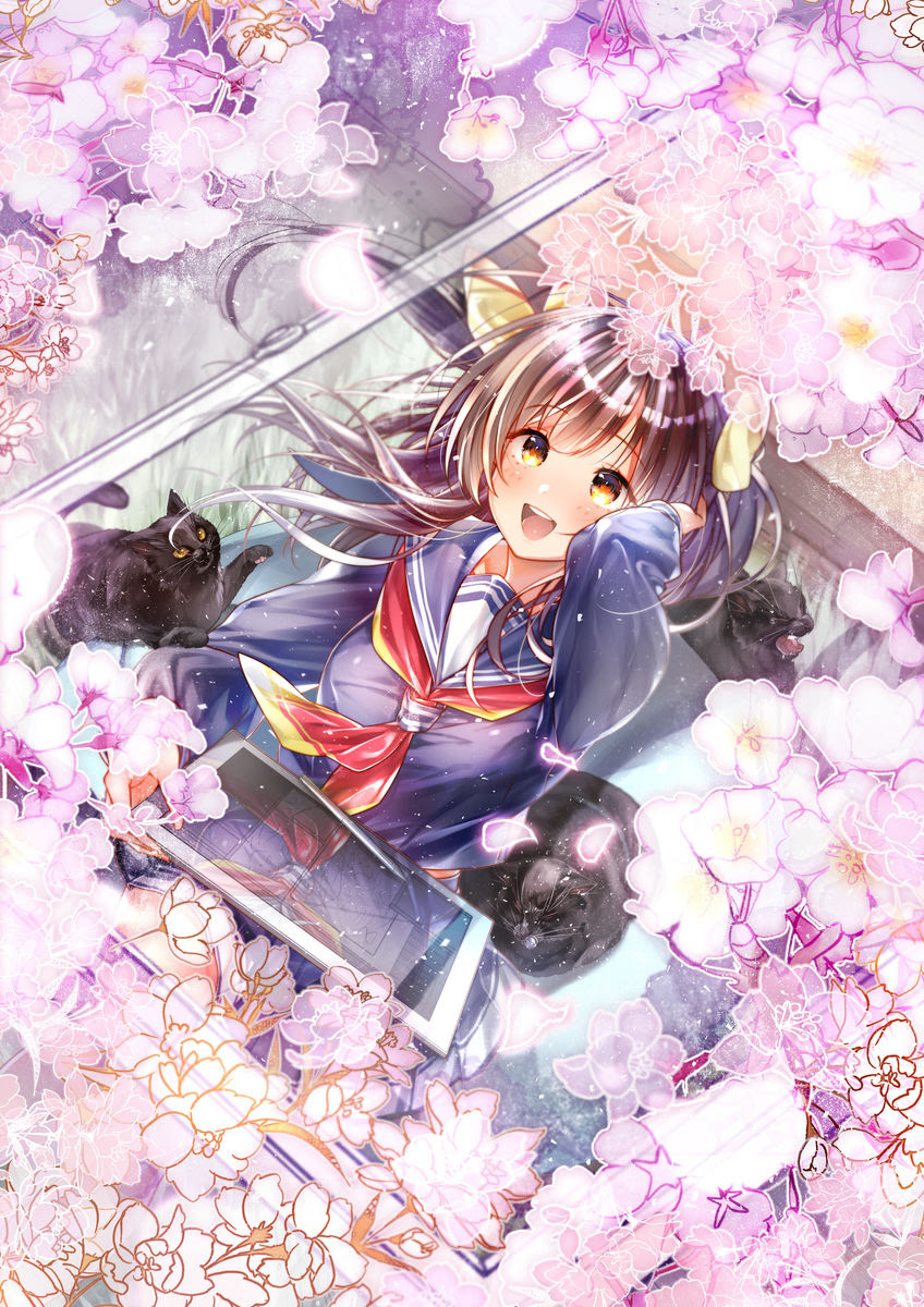 70以上 春 女の子 イラスト 桜 桜 春 女の子 イラスト