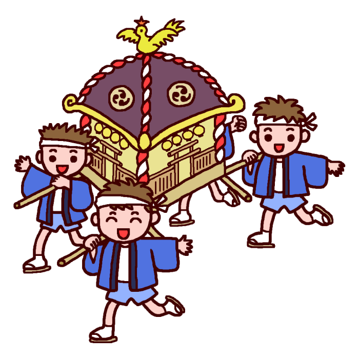 かわいい動物画像 元の御輿 イラスト