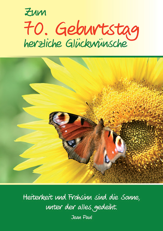 Gratulation Und Glckwnsche Zum 70 Geburtstag