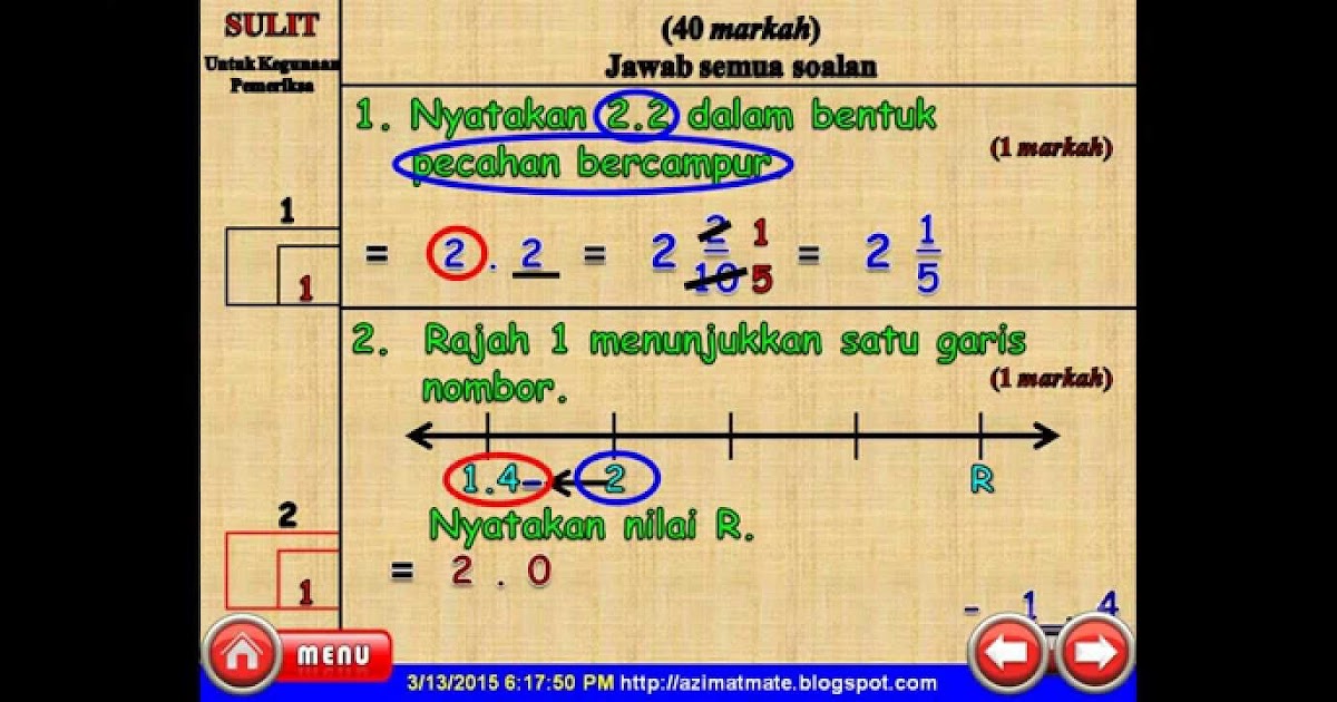 Contoh Soalan Kbat Upsr Matematik - Bca Contoh