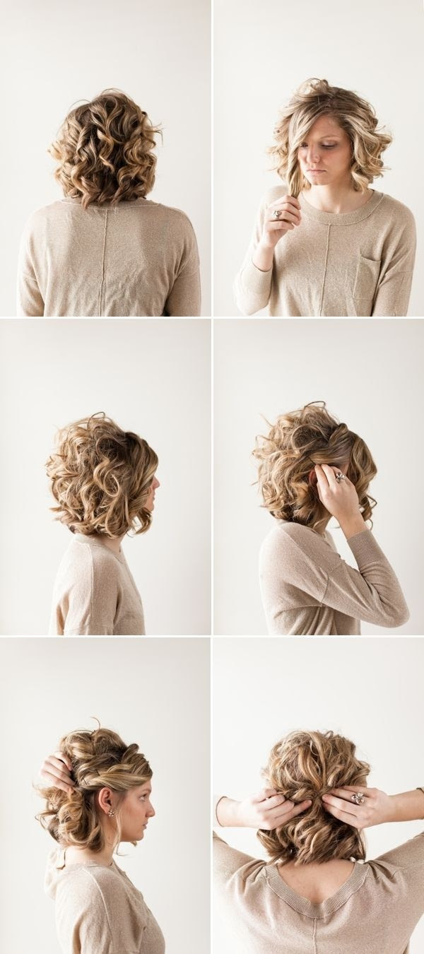 With the coolest trends of the season! 18 Pretty Updos For Short Hair Clever Tricks With A Handful Of Hairgrips Popular Haircuts
