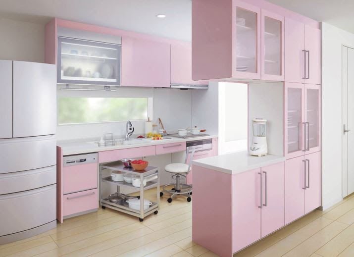 キッチン ピンク インテリア Kitchin