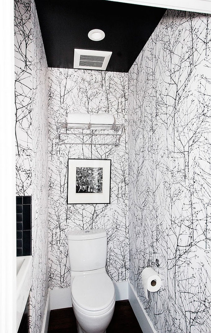 Looking for bathroom wallpaper ideas? Gorgeous Wallpaper Ideas For Your Modern Bathroom Maison Valentina Blog