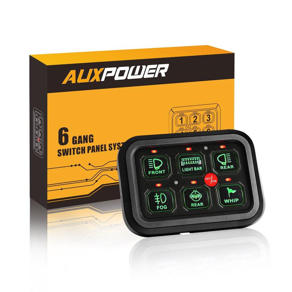 These switches are part of the pba series including models with dia. 6 Gang 12v Led Switch Panel Kit Automatic Dimmable Universal Light Bar Controller Aux Power