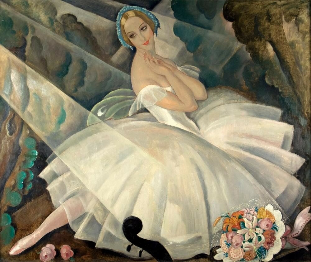 13-Gerda Wegener -Балерина Улла Поульсен в балете «Шопениана»1927.jpg