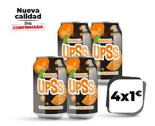 Refresco de naranja, Dia Upps 33cl