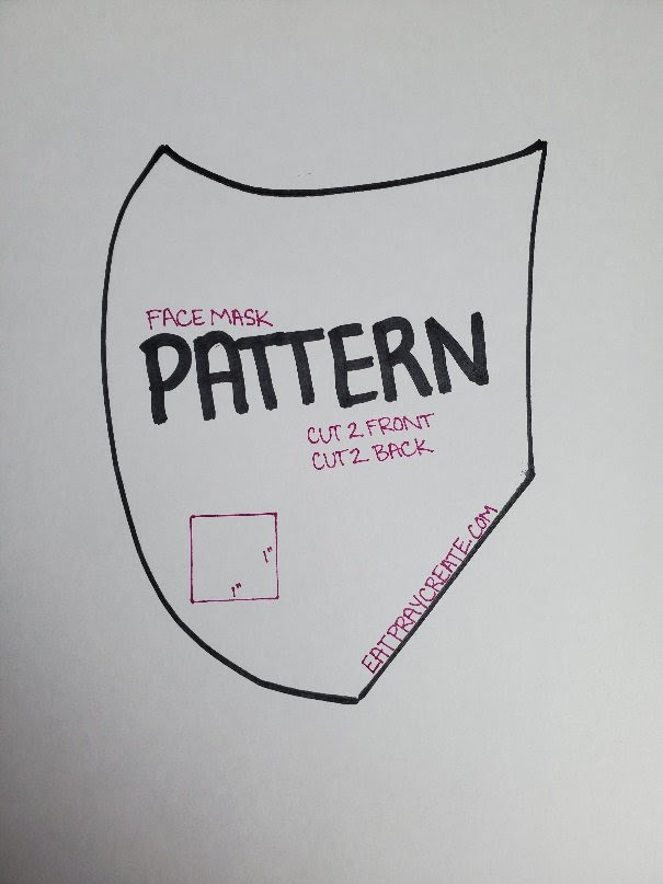You can download the free pattern by clicking here. Diy Face Mask Tutorial And Pattern Eat Pray Create