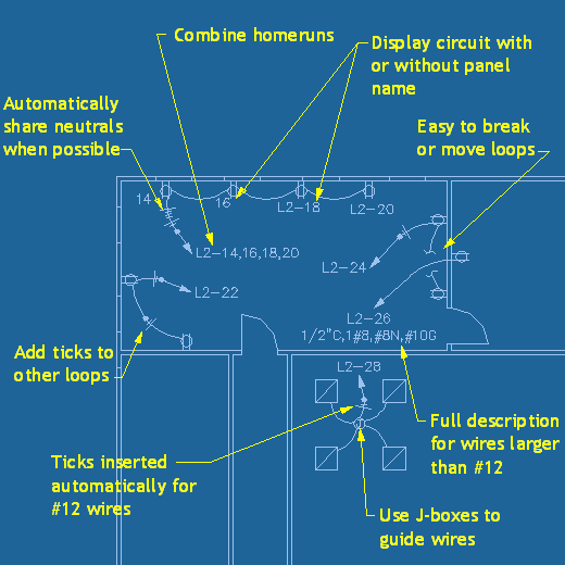 In this video i will run all new electrical service to my bathroom. Homeruns And Loops Electrical Software Design Master Software