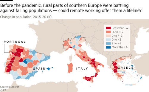 Imagen  - Las regiones del sur de Europa que han perdido (y ganado) población
